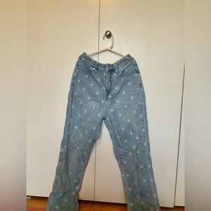 Daisy Embroidered Jeans